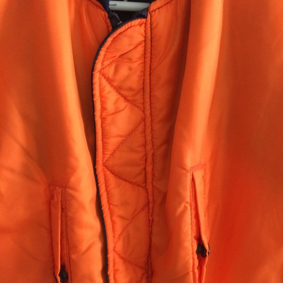 Men's Airforce Bomber Jacket - Navy - Reversible - Picture 6 of 8